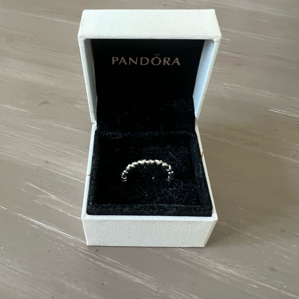 Pandora heart beaded ring